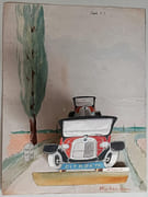 Citroën. Projet d'affiche originale à l'échelle 3%. par AUTOMOBILE. - Image 2