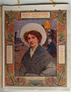 Femmes de France. Types de Coiffures . 1907. Calendrier offert par la Belle Jardinière.  par CALENDRIER. - Image 2