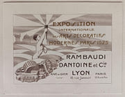 Rambaudi, Dantoine et Cie.  par EXPOSITION INTERNATIONALE DES ARTS DECORATIFS MODERNES PARIS 1925. - Image 1