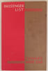 List of passengers. R.M.S. Queen Mary. First Class. Cunard White Star.. PAQUEBOT.