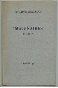 Imaginaires. Poèmes.