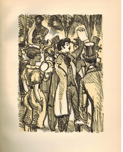 Verlaine (en suivant le pauvre Lélian) 1895-1896. Lithographies originales de André Provôt et Maurice Berdon.