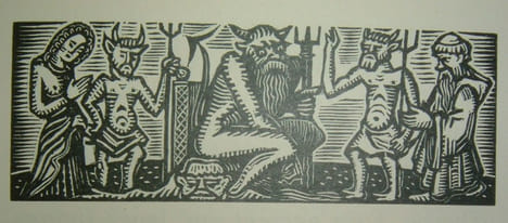 La Damnation de Saint Guynefort. Bois dessinés et gravés par Maurice Albe.. LE ROY (Eugène).
