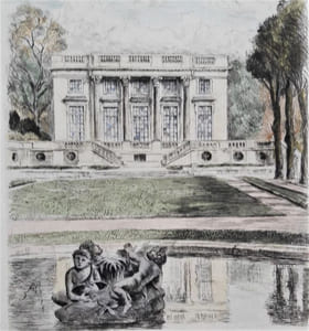 Images de Versailles. Pointes sèches de Ch.Samson.
