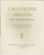 Chansons simplettes pour les petits enfants. Illustrations de Helleu. par FELIX-FAURE-GOYAU (Madame Lucie). - Image 1