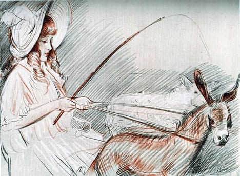 Chansons simplettes pour les petits enfants. Illustrations de Helleu.. FELIX-FAURE-GOYAU (Madame Lucie).