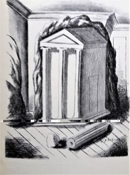 Le mystère Laïc (Giorgio de Chirico). Essai d'étude indirecte. Avec cinq dessins de Giorgio de Chirico.. COCTEAU (Jean).