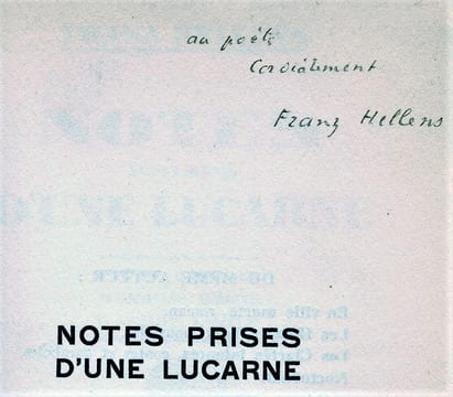 Notes prises d'une lucarne. Edition ornée de 11 dessins inédits d'André Lhote.. HELLENS (Franz).
