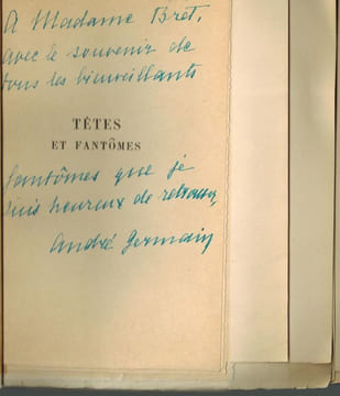 Têtes et Fantômes.. GERMAIN (André).