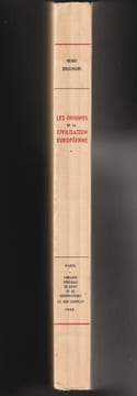 LES ORIGINES DE LA CIVILISATION EUROPÉENNE. Tome 1 (I).. BRUGMANS Henri