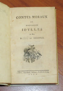 CONTES MORAUX ET NOUVELLES IDYLLES DE MRS D [DIDEROT] ET GESSNER