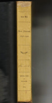 MON JOURNAL. Pour faire suite au "Mendiant ingrat, 1896-1900". Dix-sept mois en Danemark.. BLOY Léon