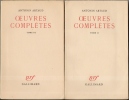 OEUVRES COMPLÈTES, tomes II et III (2 et 3). [Exemplaire sur vélin]. ARTAUD Antonin 