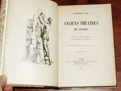 ANCIENS THÉÂTRES DE PARIS. LE BOULEVARD DU CRIME, LES THÉÂTRES DE BOULEVARD. [Édition originale, signée par l'auteur]
