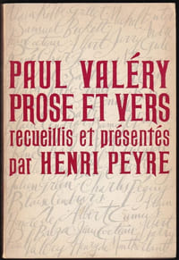 PROSE ET VERS. Recueillis et présentés par Henri Peyre