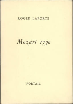 MOZART 1790. LAPORTE Roger 