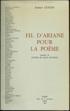 FIL D'ARIANE POUR LA POÉSIE.. GOFFIN Robert
