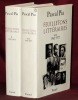 FEUILLETONS LITTÉRAIRES. Complets en 2 volumes : I. 1965-1964 - 2. 1965-1977.. PIA Pascal