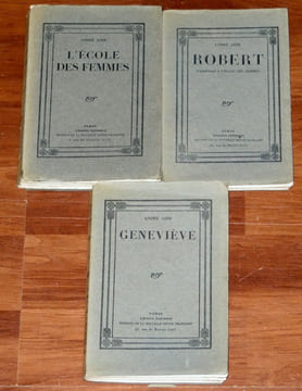 L'ÉCOLE DES FEMMES - ROBERT, supplément à L'École des Femmes - GENEVIÈVE ou La Confidence inachevée. Tryptique complet en 3 volumes. [Édition ...