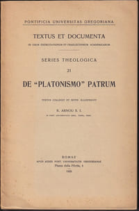 DE "PLATONISMO" PATRUM