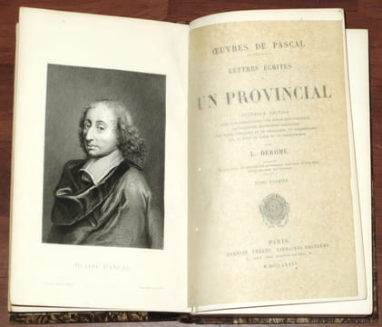 LETTRES ÉCRITES À UN PROVINCIAL. Complètes en deux tomes.. PASCAL Blaise