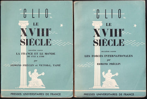 LE XVIIIè siècle. Complet en 2 tomes. 1 : La France et le monde de 1715 à 1789. 2 : Les forces internationales.. PRÉCLIN Edmond - TAPIÉ Victor L.