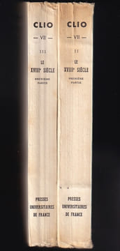 LE XVIIIè siècle. Complet en 2 tomes. 1 : La France et le monde de 1715 à 1789. 2 : Les forces internationales.. PRÉCLIN Edmond - TAPIÉ Victor L.