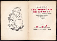 LES MYSTÈRES DE L'AMOUR. Drame en trois actes précédés d'un prologue. [Édition originale sur vélin]
