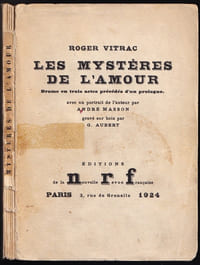 LES MYSTÈRES DE L'AMOUR. Drame en trois actes précédés d'un prologue. [Édition originale sur vélin]