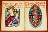 LA VIERGE ET L'ENFANT DANS L'ART FRANÇAIS. Complet en 2 tomes.Tome 1 : La Vierge-Mère à la crèche, nourricière, en majesté, ses tendresses. Tome 2 : Jeux et soins de la Vierge-Mère, ses larmes, ses sourires, ses figures symboliques, tables.