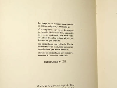 L'ARAIGNÉE, publiée à l'intérieur de son appareil critique. [Édition originale sur vélin]