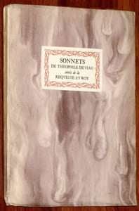 SONNETS. Suivis de la REQUESTE AU ROY [Un des 50 exemplaires hors commerce]