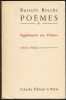 POÈMES, tome 8 : Suppléments aux Poèmes. 1913 - 1956. BRECHT Bertold