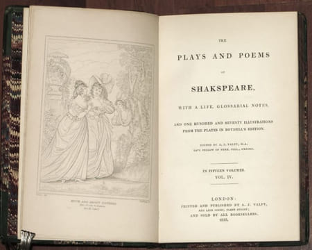 THE PLAYS AND POEMS OF SHAKSPEARE. Volume IV (4) : Twelfth Night - Much Ado about Nothing - As you like it.. SHAKSPEARE