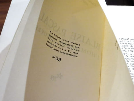 BLAISE PASCAL. L'homme et l'oeuvre. Cahiers de Royaumont - Philosophie n° 1. [Édition originale numérotée, sur alfa]. (PASCAL) - COLLECTIF