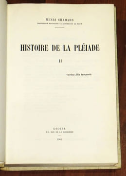 HISTOIRE DE LA PLÉIADE. Tome II (2). CHAMARD Henri