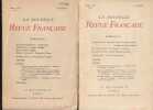 LA NOUVELLE REVUE FRANCAISE, numéros 1 et 2 : 1er février 1909 et 1er mars 1909. COLLECTIF. André GIDE, et al. 