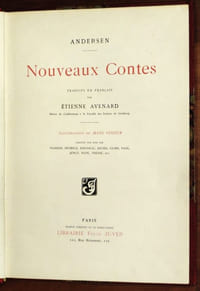 NOUVEAUX CONTES. Les Cygnes sauvages - Histoire d'une mère - Le Rossignol - Les Cigognes - Poucette - Les Galoches du bonheur - Waldemar Dea - Ce que le père fait est bien fait La Petite Marchande d'allumettes La Reine des neiges - Chacun à sa place - Moëlle-de-Sureau - Le Marchand de sable - Le Jardin du paradis - La Petite Sirène.