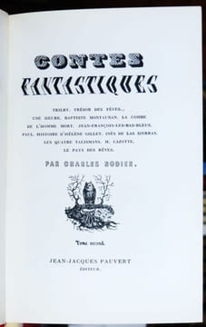 CONTES FANTASTIQUES. Tome second (II-2) : Trilby - Trésor des fèves - Une heure - Baptiste Montauban - La Combe de l'homme mort - ...