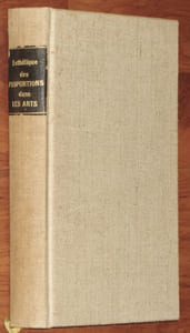 ESTHÉTIQUE DES PROPORTIONS DANS LA NATURE ET LES ARTS.