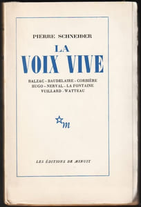 LA VOIX VIVE. Balzac - Baudelaire - Corbière - Hugo - Nerval - La Fontaine - Vuillard - Watteau. [Édition originale sur Hollande]