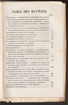 CONSTITUTIONS AMÉRICAINES ET FRANÇAISES. Suivies d'un Règlement parlementaire, des Traités de 1814 et 1815, des Causes de la révolution de 1848, des ...
