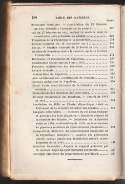 CONSTITUTIONS AMÉRICAINES ET FRANÇAISES. Suivies d'un Règlement parlementaire, des Traités de 1814 et 1815, des Causes de la révolution de 1848, des ...