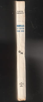NOUVELLES ET TEXTES POUR RIEN. [Édition originale numérotée, sur vélin]. BECKETT Samuel