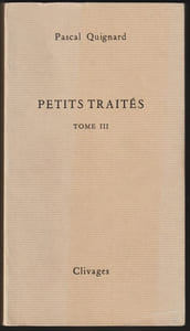 PETITS TRAITÉS. Tome III (3) 