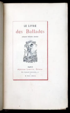 LE LIVRE DES BALLADES. Soixante ballades choisies.. COLLECTIF