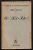 DU MENSONGE [Édition originale]. JANKÉLÉVITCH Vladimir