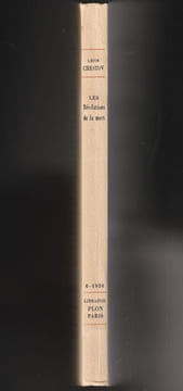 LES RÉVÉLATIONS DE LA MORT.. CHESTOV Léon 