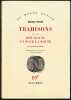 TRAHISONS. Suivi de Hot-House - Un pour la route - Et autres pièces : Monologue - Sur la côte - Tea party - Voix du sang - Une sorte d'Alaska - ...