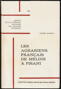 LES AGRARIENS FRANÇAIS DE MÉLINE A PISANI